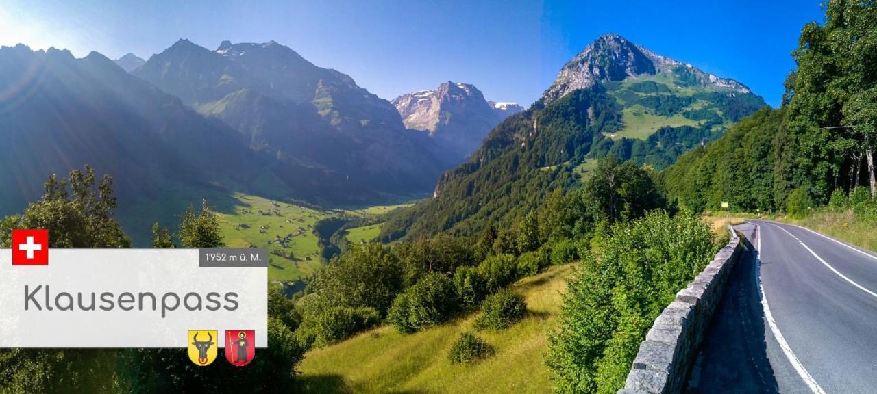 Villa Diese Einfache Unterkunft- Bergheimat Ist Nur Fuer Backpacker- Rucksacktouristen Und Radfahrer - Huettenfeeling Im Backpackerhoues- Ganz Einfach - Ganz Unkompliziert - Ganz Relaxd à Linthal Extérieur photo